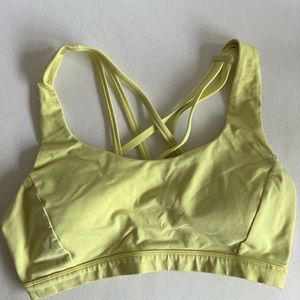Lululemon energy bra size 8 light yellow
